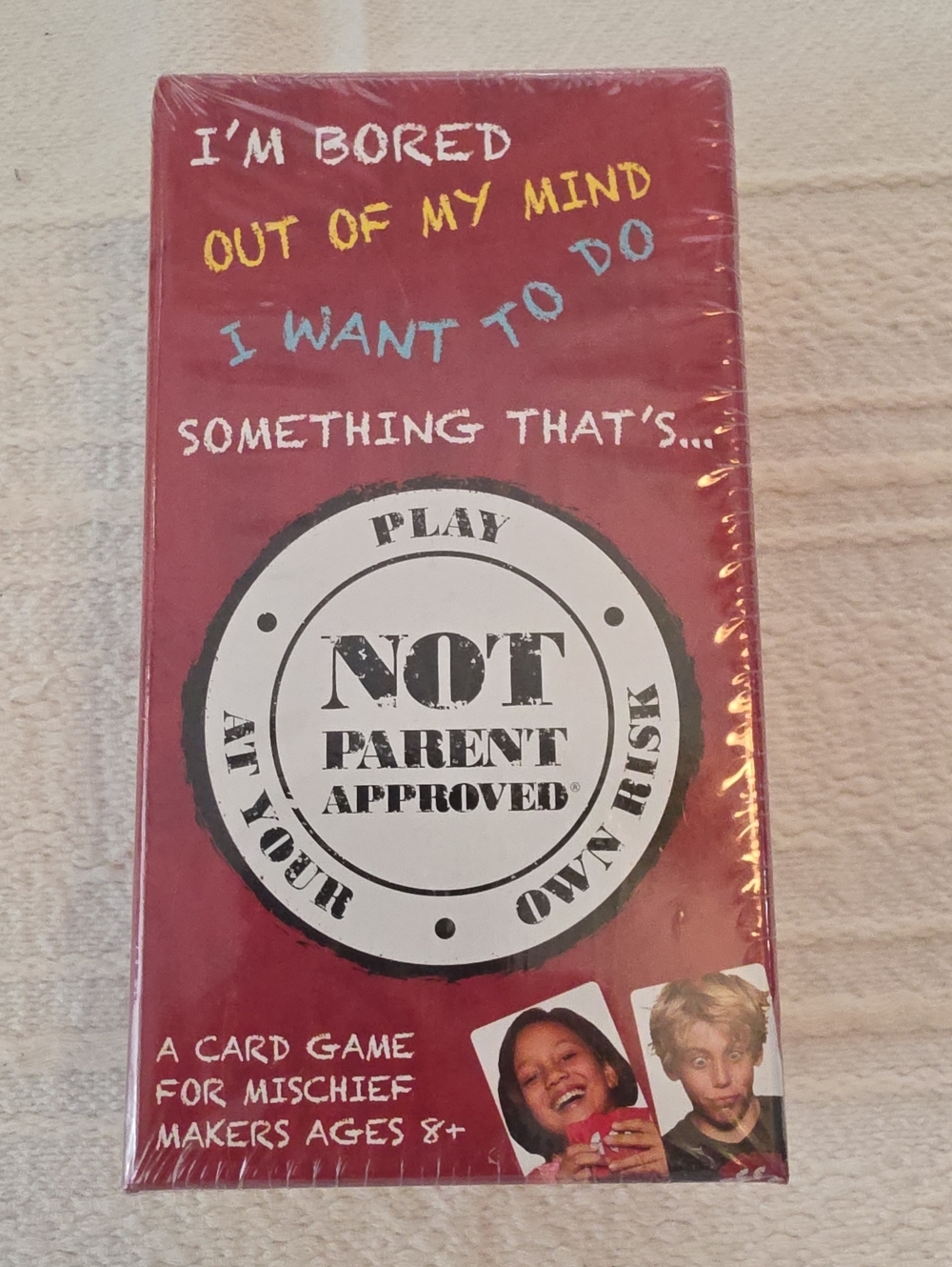 Not Parent Approved Card Game - Red